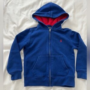 Polo‎ by Ralph Lauren Kids Royal Blue Hoodie with Red Lining
